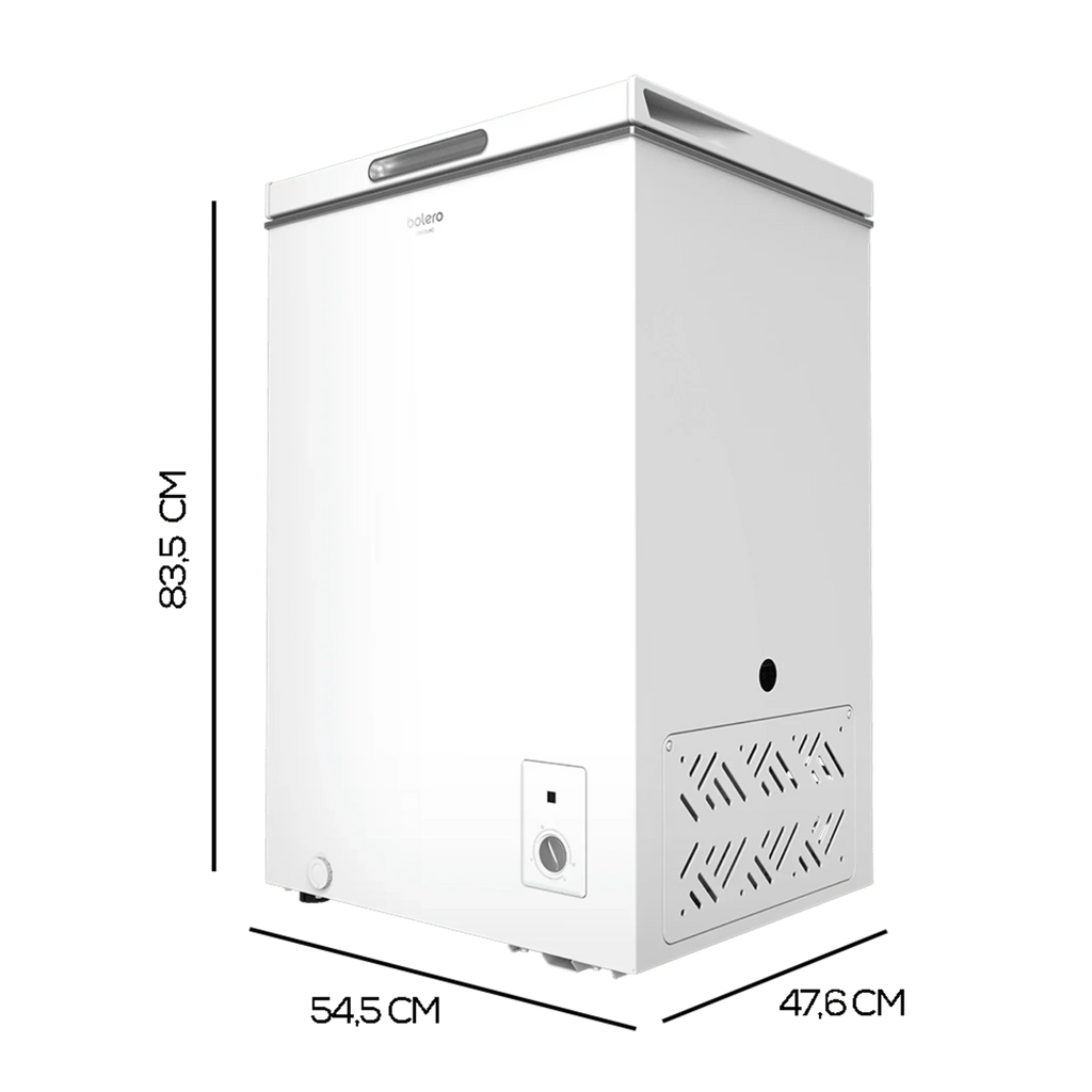 Bolero Chest Freezer 99 L White, Energy Class E - CoolMarket Chest 99