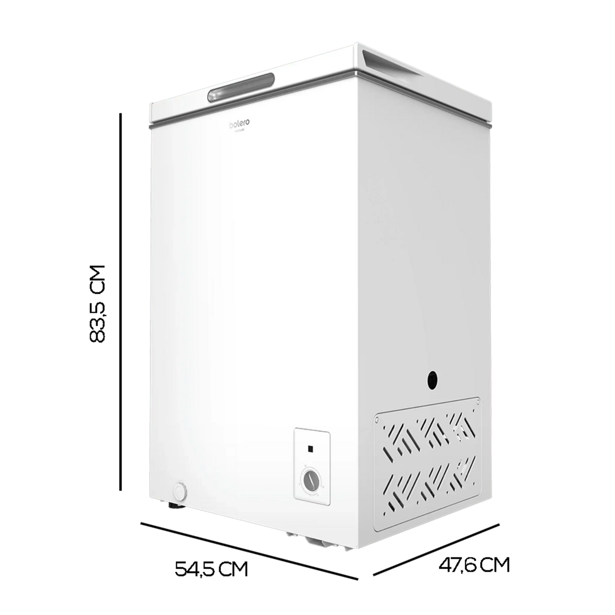 Bolero Chest Freezer 99 L White, Energy Class E - CoolMarket Chest 99