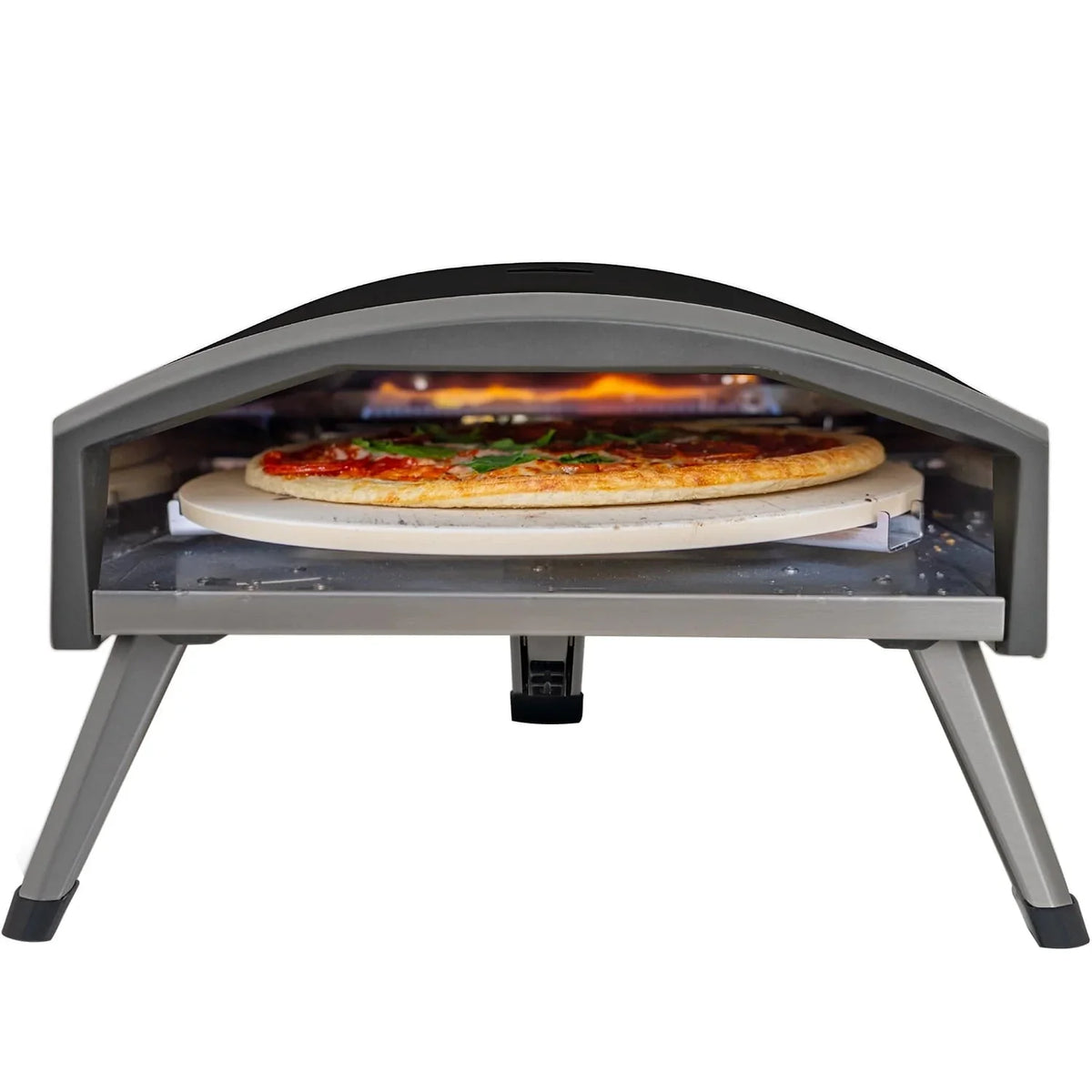 Deco Chef Outdoor Portable Gas Pizza Oven With 13in Rotating Baking Stone, Black - DGPRPO30