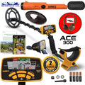 Garrett ACE 300 Metal Detector With 7 x 10 in PROformance Search Coil And Pro-Pointer AT