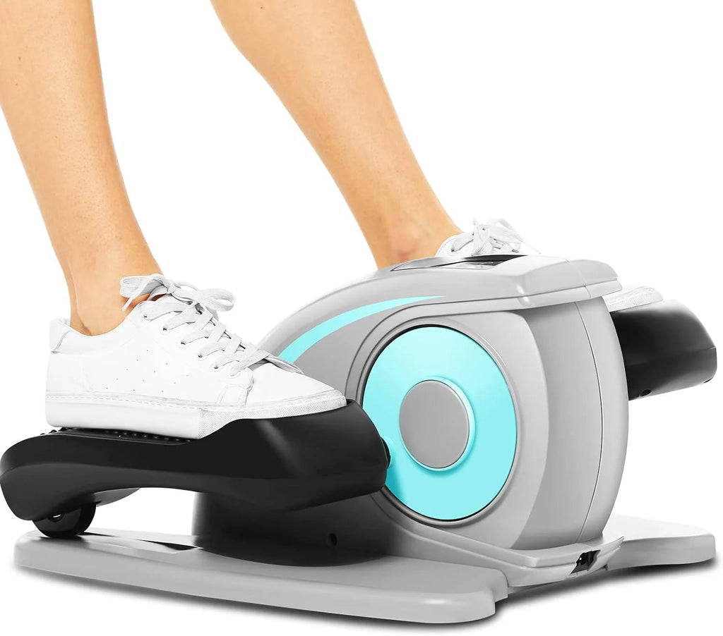 ANCHEER Under Desk Elliptical Seated Foot Pedal Exerciser, Sky Blue, 18in D x 16in W x 10in H - AR-65