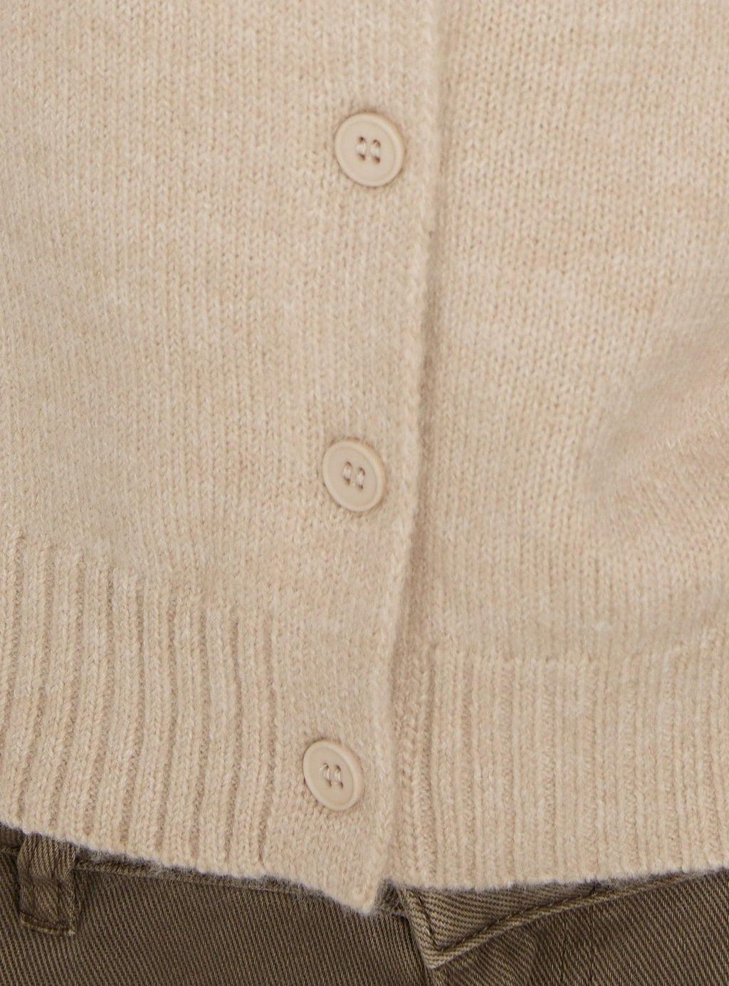 Funnel Neck Cardigan Oat