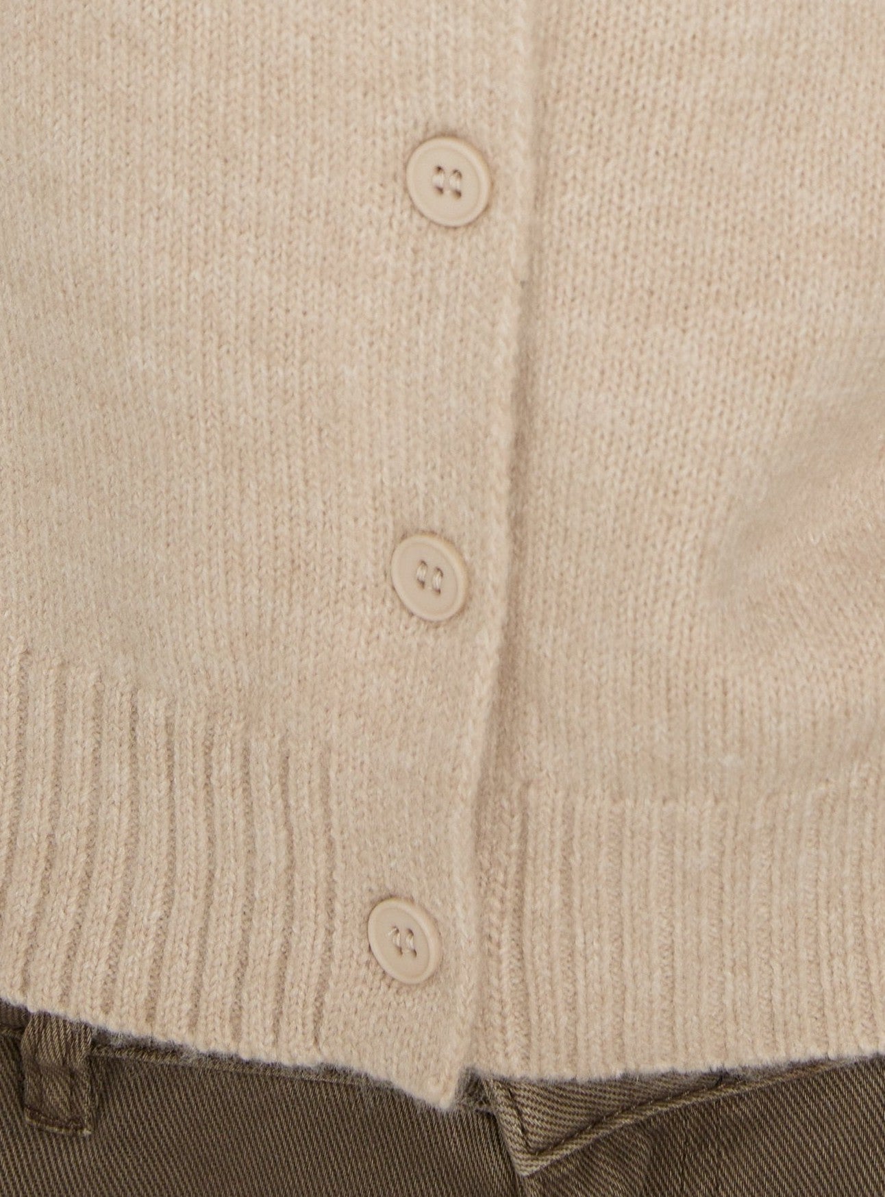 Funnel Neck Cardigan Oat
