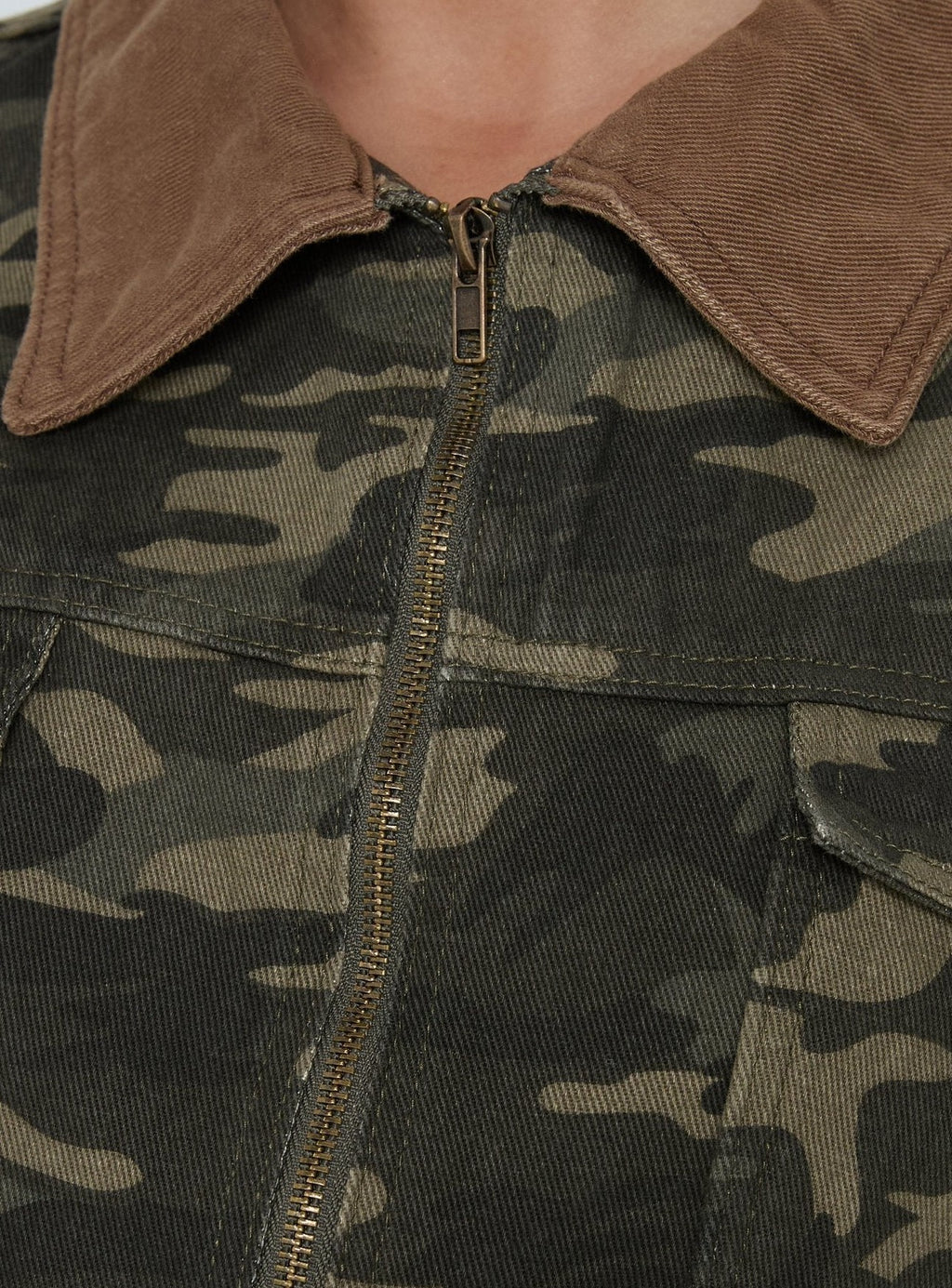 Oversized Bomber Jacket Camo