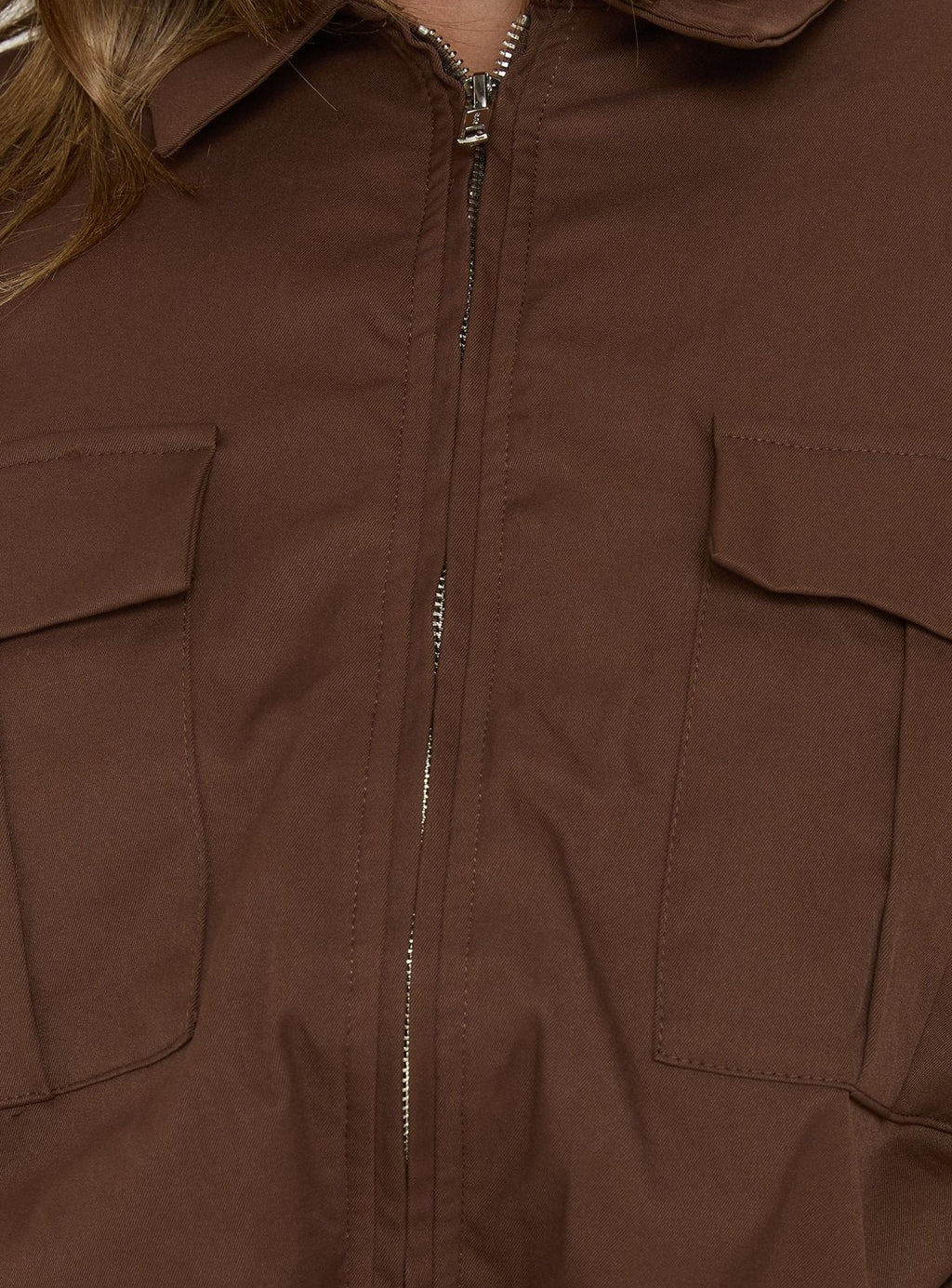 Right Time Bomber Jacket Chocolate