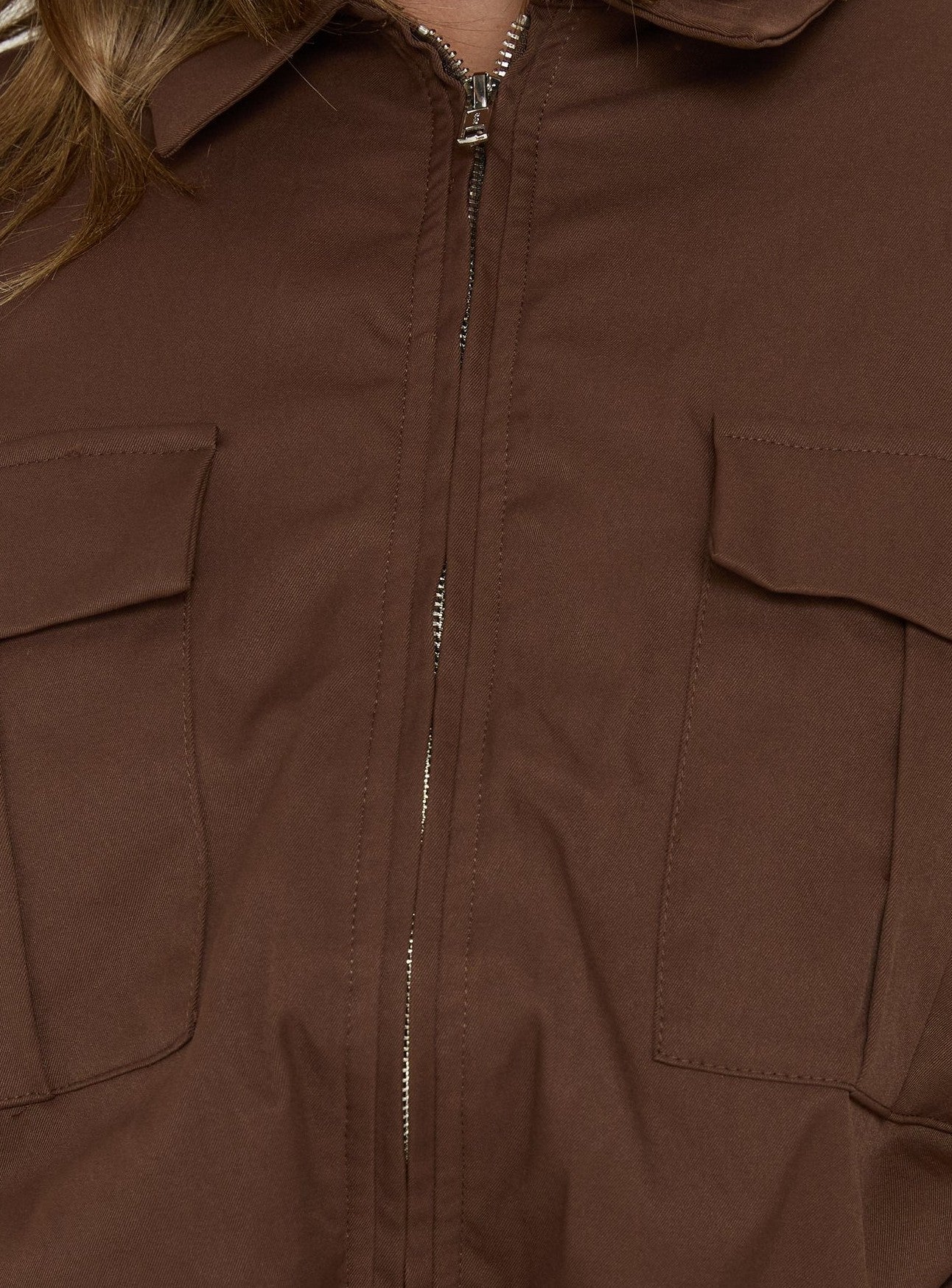 Right Time Bomber Jacket Chocolate