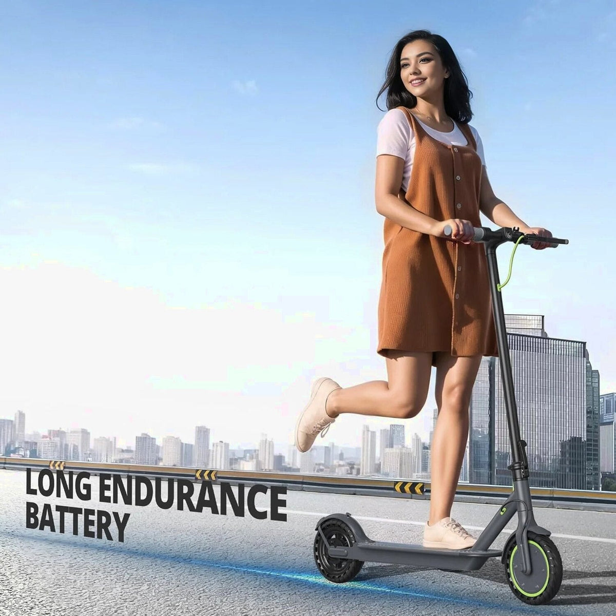 Roinside Electric Scooter, 8.5 in Solid Tires, 350W Motor, Up To 19 MPH, 21-23 Miles - UP12 Plus