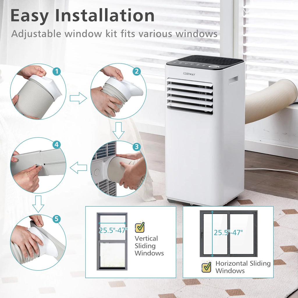 Costway Portable Air Conditioner 10000 BTU 3-in-1 White