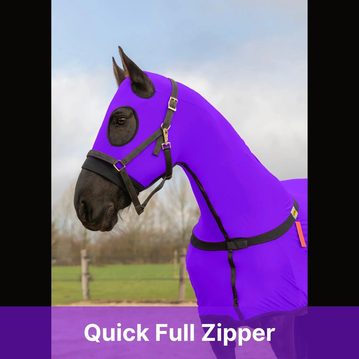 Horse Full Body Slinky With Full Zipper Face - Lycra Material, 11 Colors