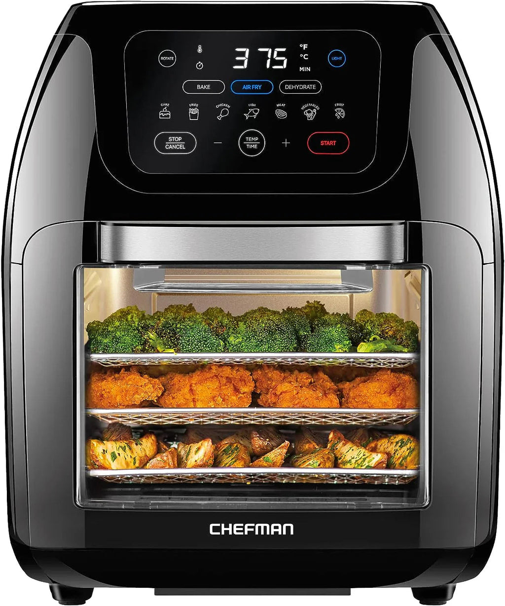CHEFMAN Multifunctional Digital Air Fryer Rotisserie Dehydrator Convection Oven - 10-Liter