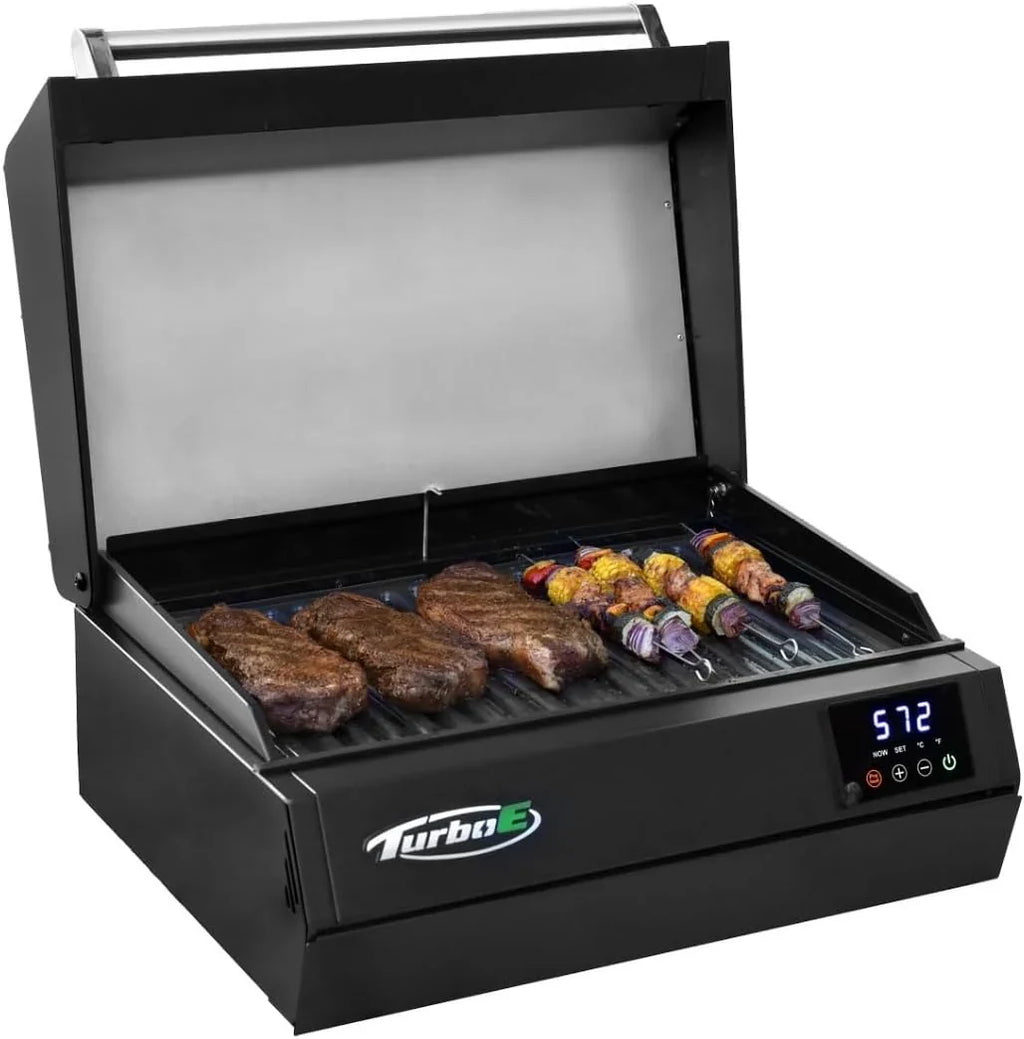 Turbo E Sport Electric Barbecue Grill, 1700W, 18in D x 24.1in W x 12.75in H