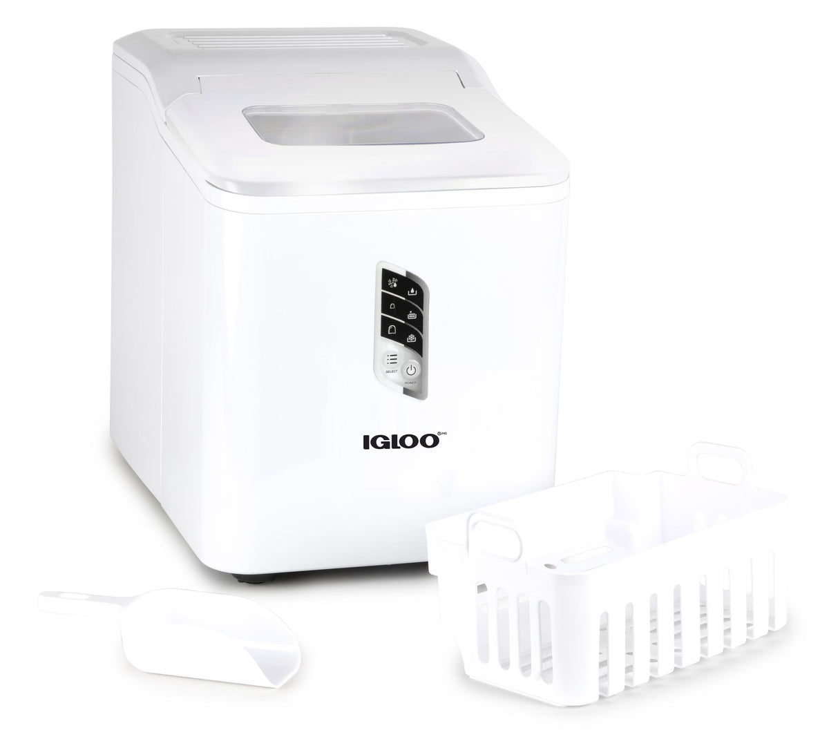 Igloo Self-Cleaning Countertop Ice Maker, 1.5 qt, 26 lbs/24 Hours, Aqua