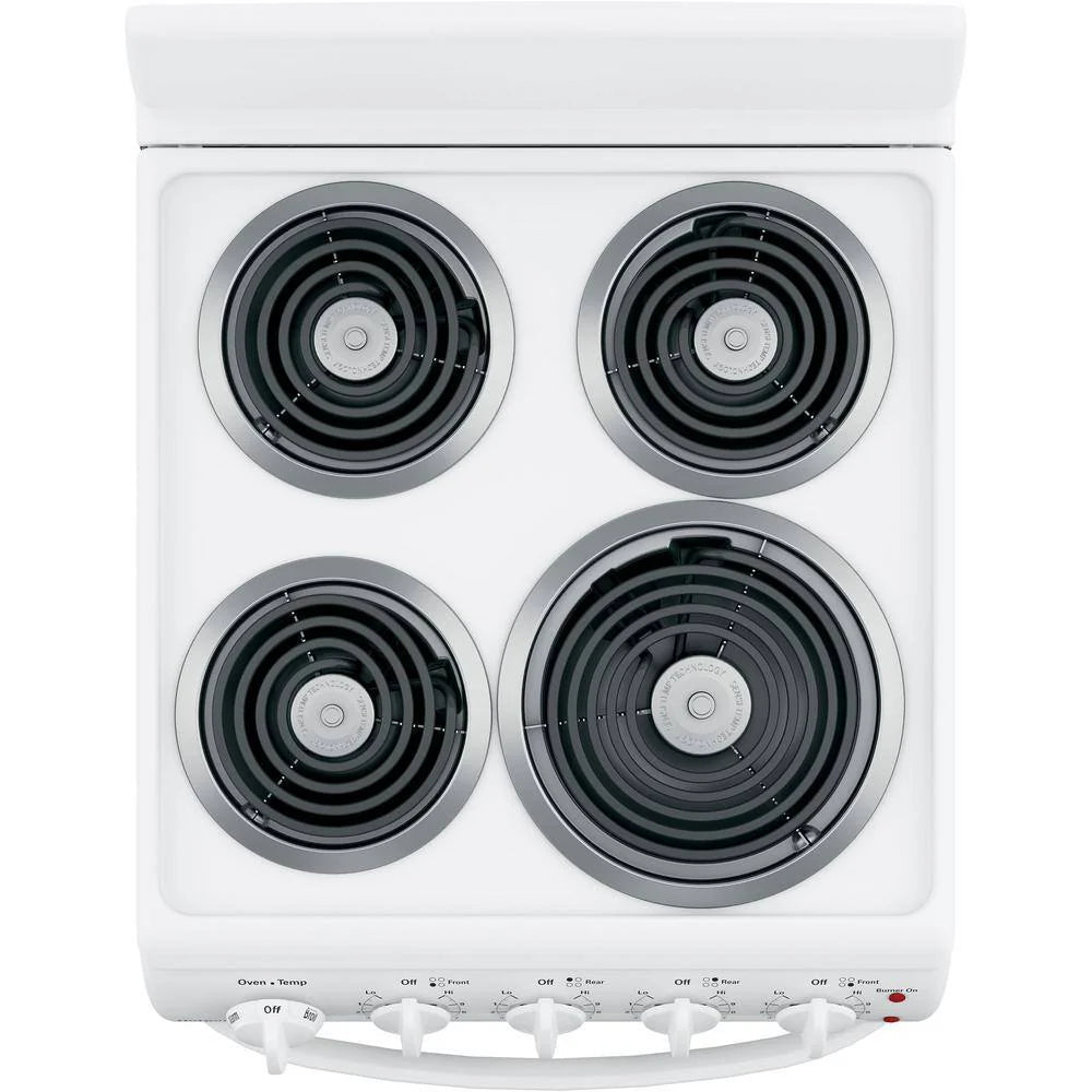 Hotpoint Freestanding Electric Range, 20 in, 4 Burner, White