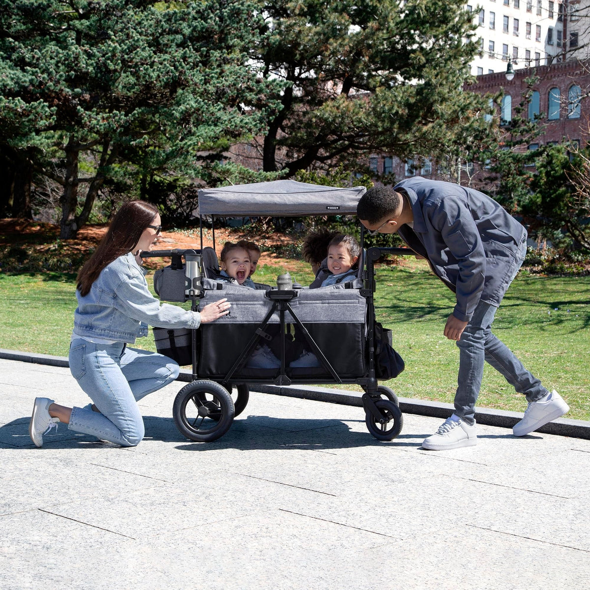 Delta Children Jeep Wrangler Deluxe 4 Seater Stroller Wagon