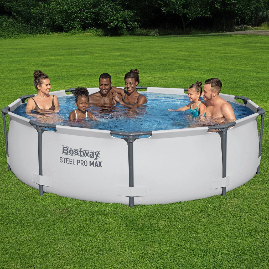 Bestway Steel Frame Above Ground Swimming Pool Set 10' x 30in - 2 Pack