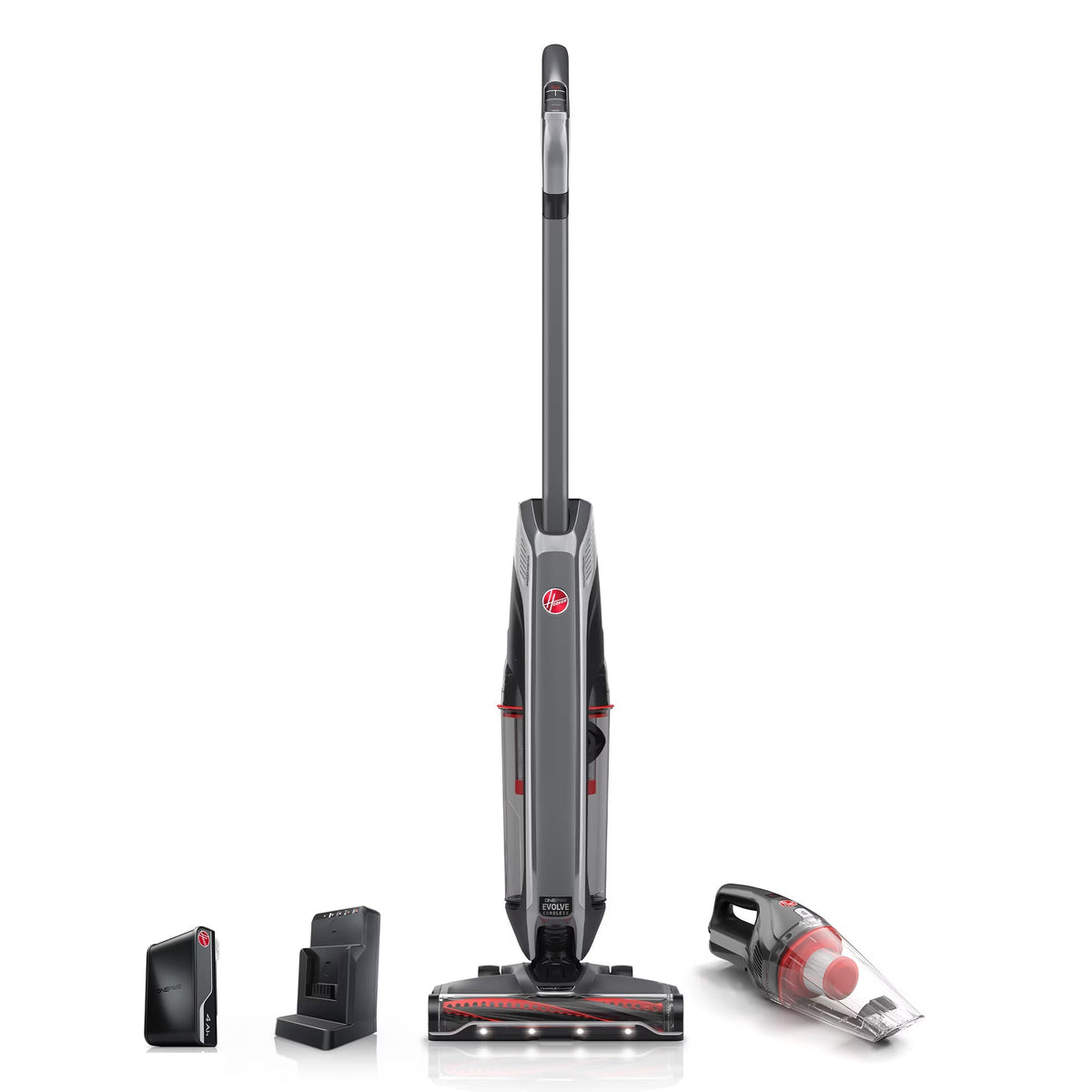 Hoover ONEPWR Evolve Pet Elite Cordless Upright And Hand Vacuum Bundle, Gray - BH53810V