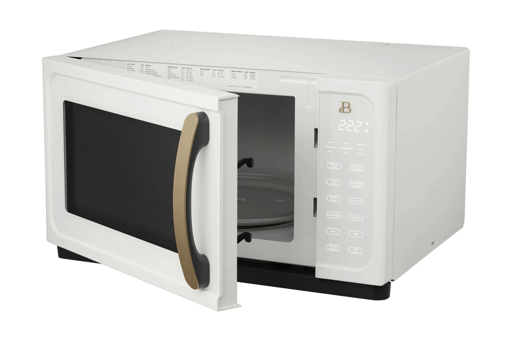 Beautiful 1.1 Cu ft 1000 Watt Sensor Microwave Oven, White Icing - BFCMS811WEST10
