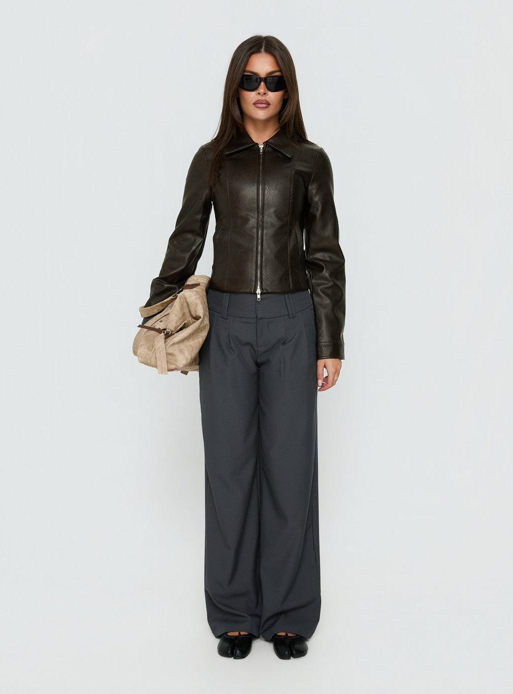 Two Lovers Low Rise Pants Slate