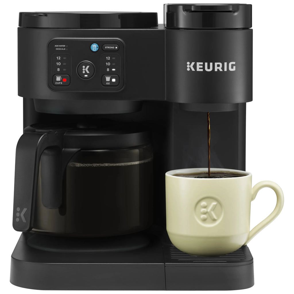 Keurig K-Duo Essentials Hot & Iced K-Cup Pod Coffee Maker & Carafe, 72 oz, Moonlight Grey