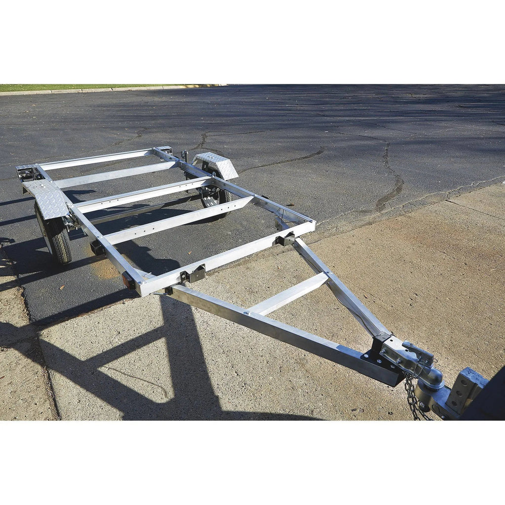 Folding Aluminum Utility Trailer, 4-Ft. x 8-Ft., 1,170-Lb. Load Capacity
