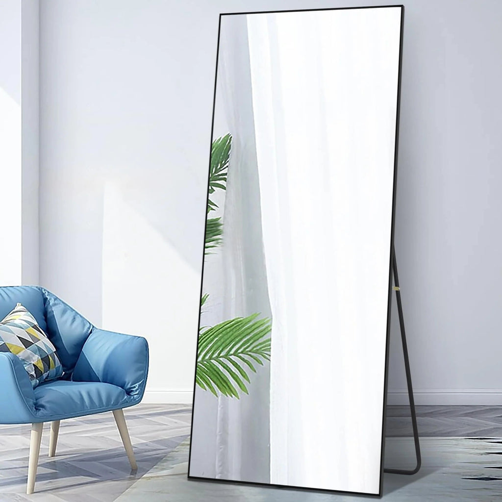 Full Length Wall Mounted Dressing Mirror, 65 in H x 22 in W