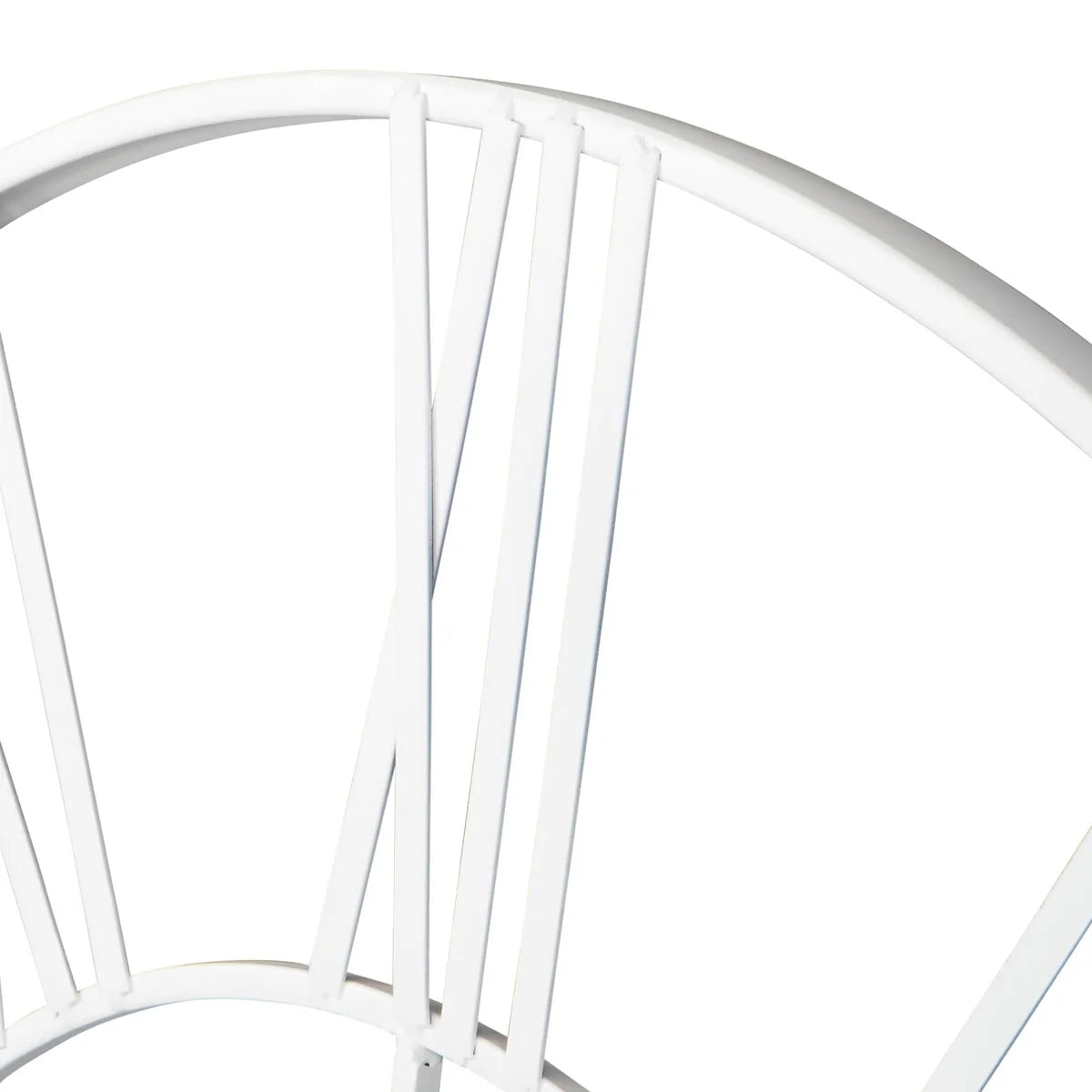 Round Metal Open-Frame Wall Clock