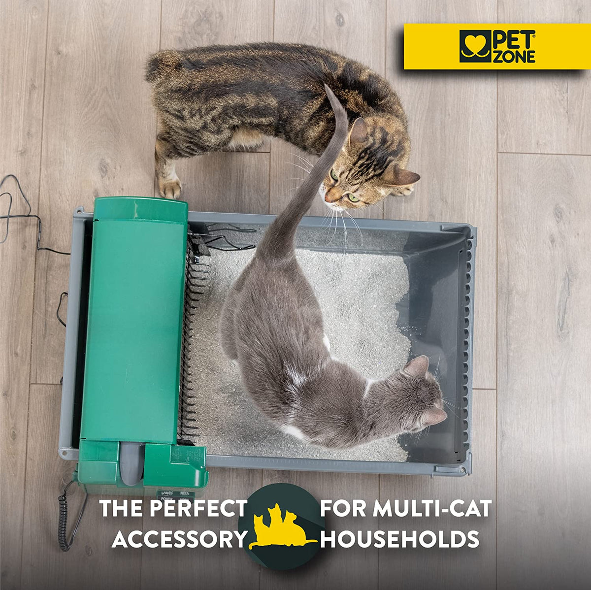 Pet Zone Automatic Self-Cleaning Litter Box With 6 Waste Bags - Smart Scoop