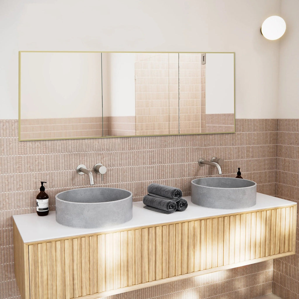 Full-Length Floor Mirror 64x21, Aluminum Alloy Frame With Stand And Wall Mount Option