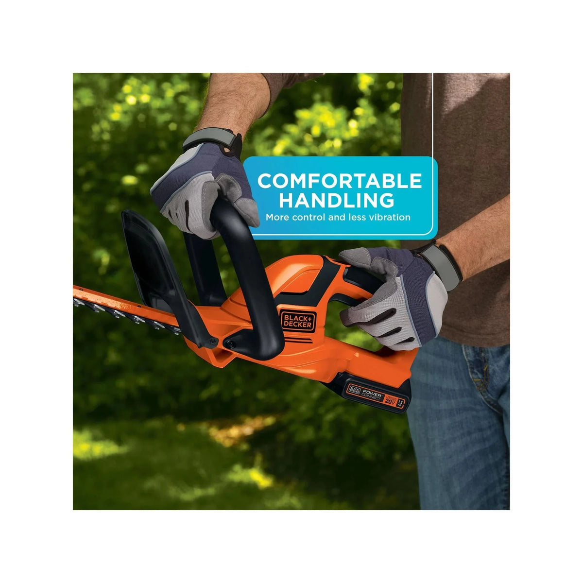 BLACK+DECKER 20V MAX Cordless Lithium 22 in Hedge Trimmer - LHT2220