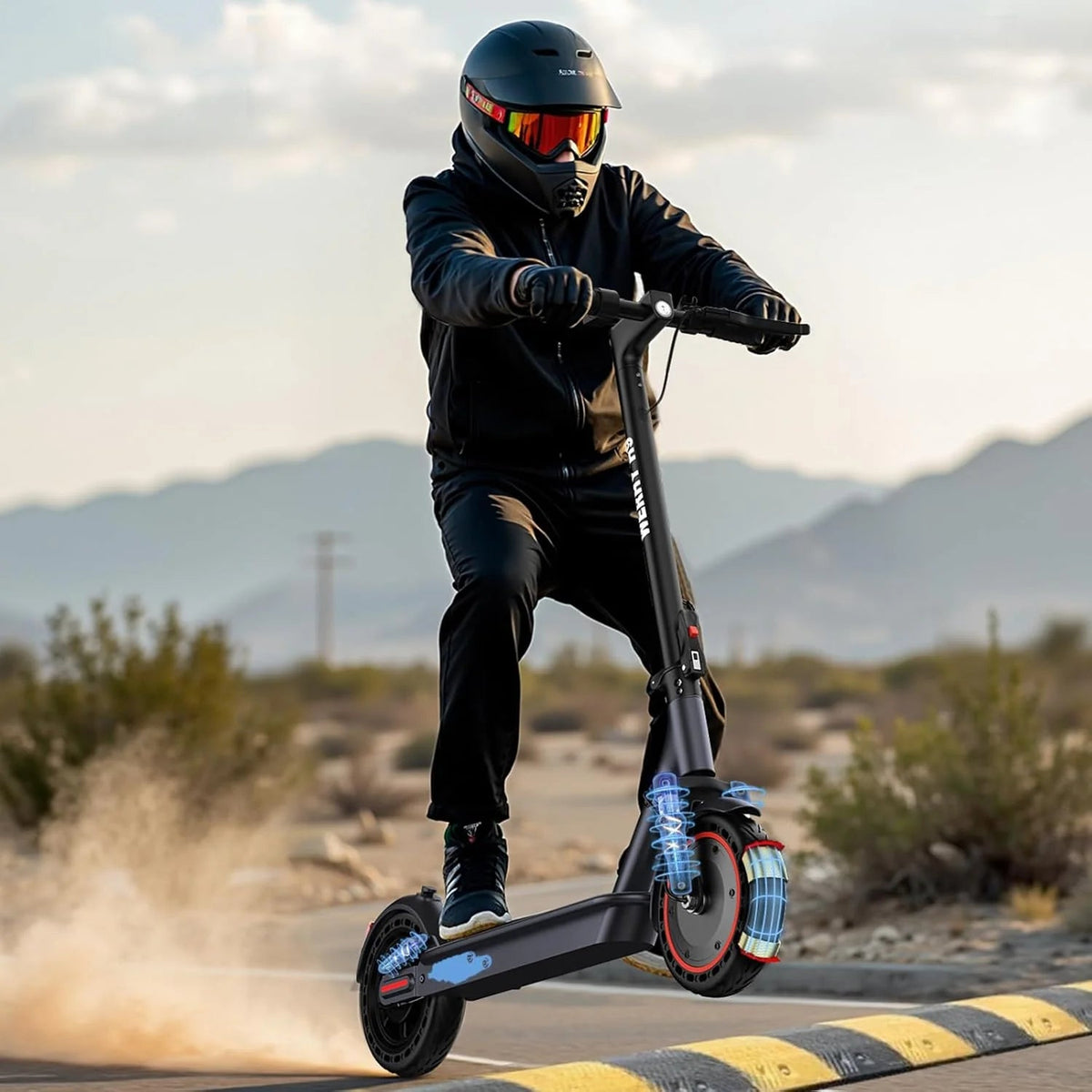 Electric Scooter With 350W/500W Motor And 22 Mph Top Speed