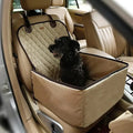 Small Dog Car Booster Seat With Adjustable Strap, Waterproof Nylon, 19.6 in x 17.7 in x 22.8 in