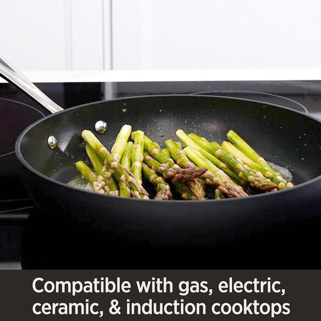 Hard Anodized Nonstick Fry Pan Set, 8-Inch And 10-Inch, 2 Piece