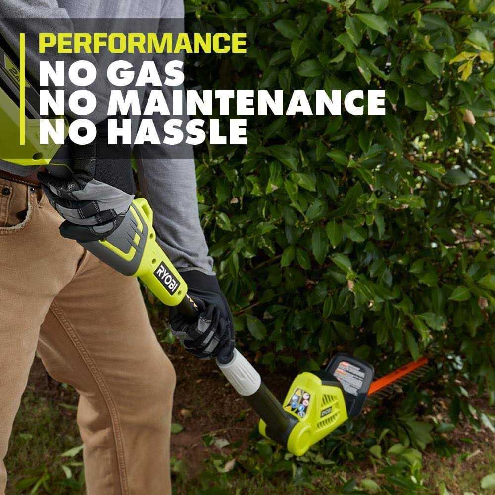 Ryobi 18 in. 40-Volt Lithium-Ion Cordless Pole Hedge Trimmer - RY40603BTL