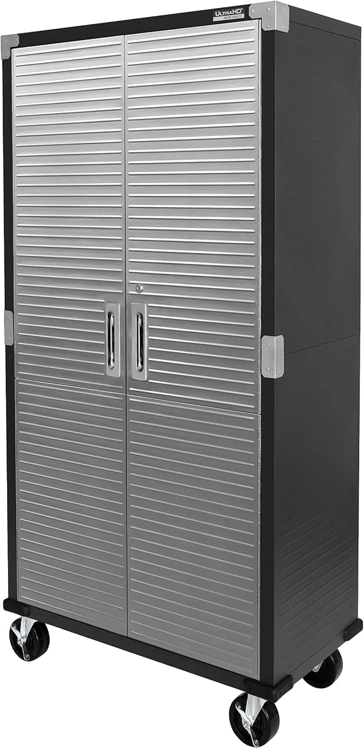 Seville Classics Steel Storage Cabinet, 36 inch W x 18 inch D x 72 inch H - UltraHD