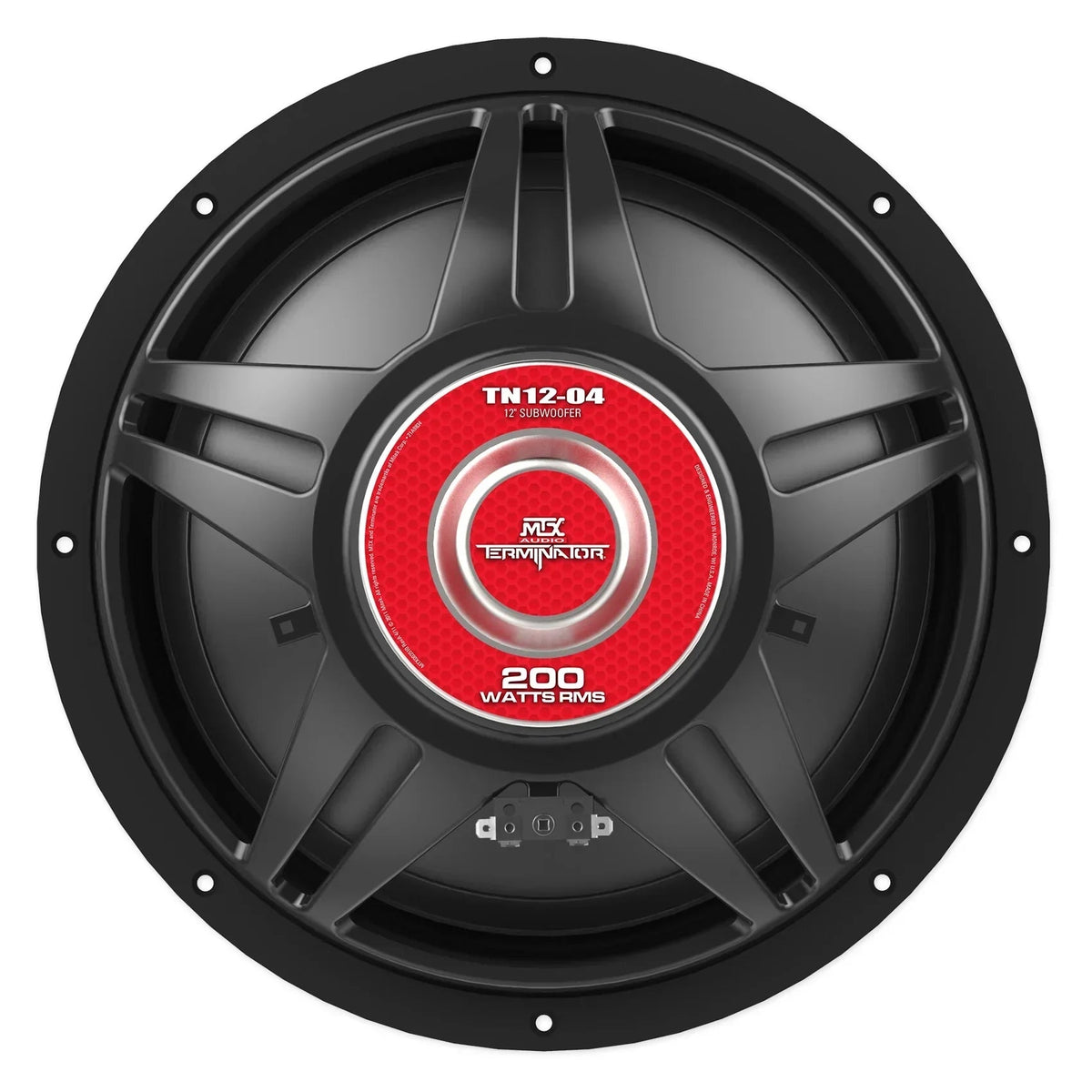 MTX Audio Terminator 12 in 800 Watt 4 Ohm Car Subwoofers - TN12-04