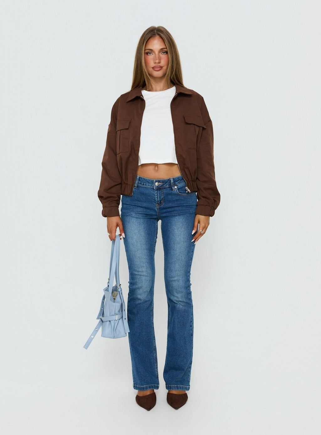 Right Time Bomber Jacket Chocolate