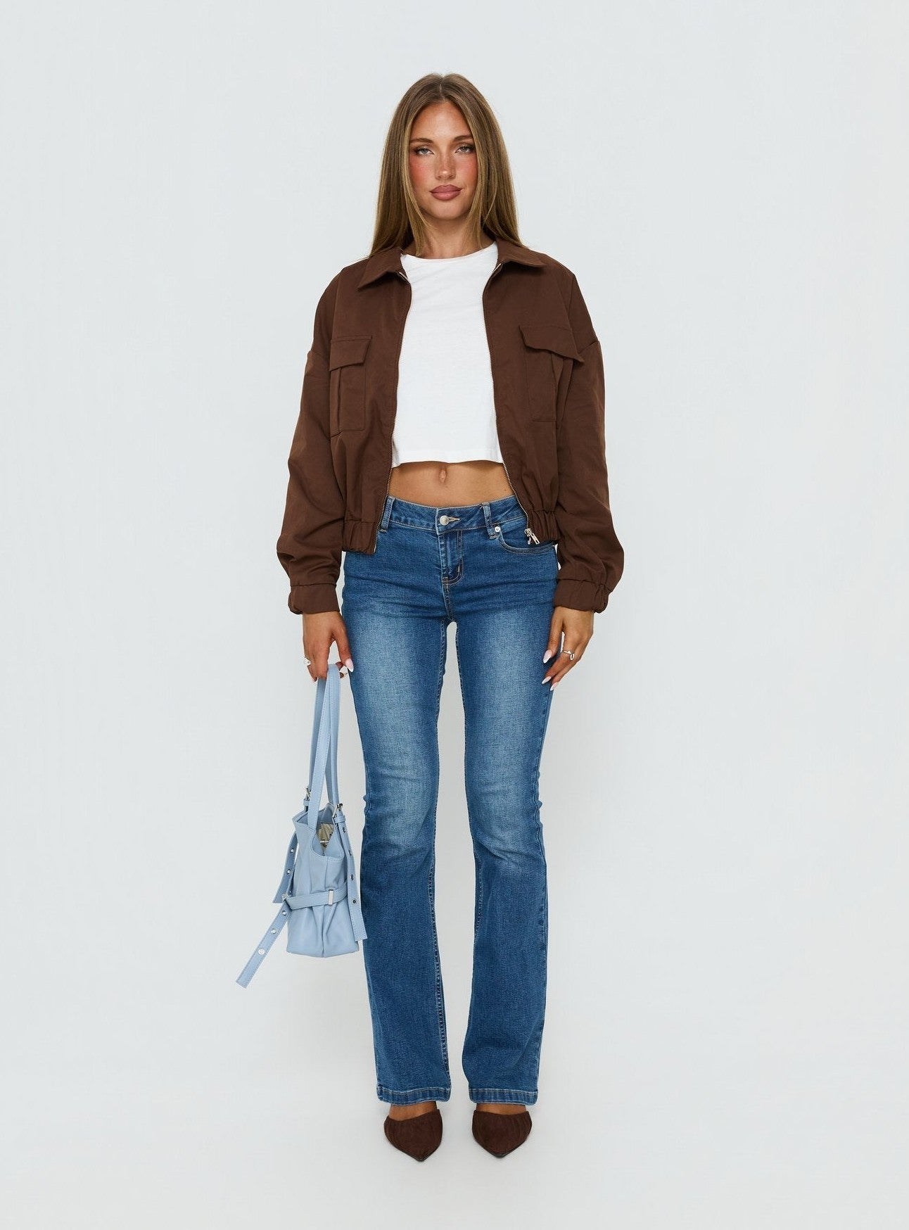 Right Time Bomber Jacket Chocolate
