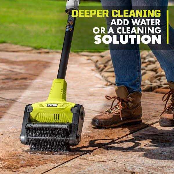 RYOBI ONE+ 18V Cordless Outdoor Patio Cleaner With 2.0 Ah Battery And Charger