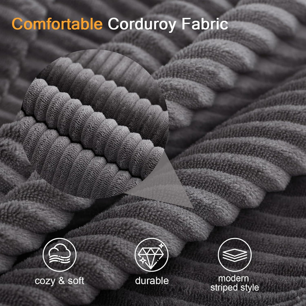 Foldable Convertible Floor Sofa Bed, Queen, 70.9in D x 59in W x 6in H