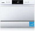 COMFEE' Countertop Dishwasher, 6 Place Settings, 8 Programs, Whole Black - CDC22P1BBB