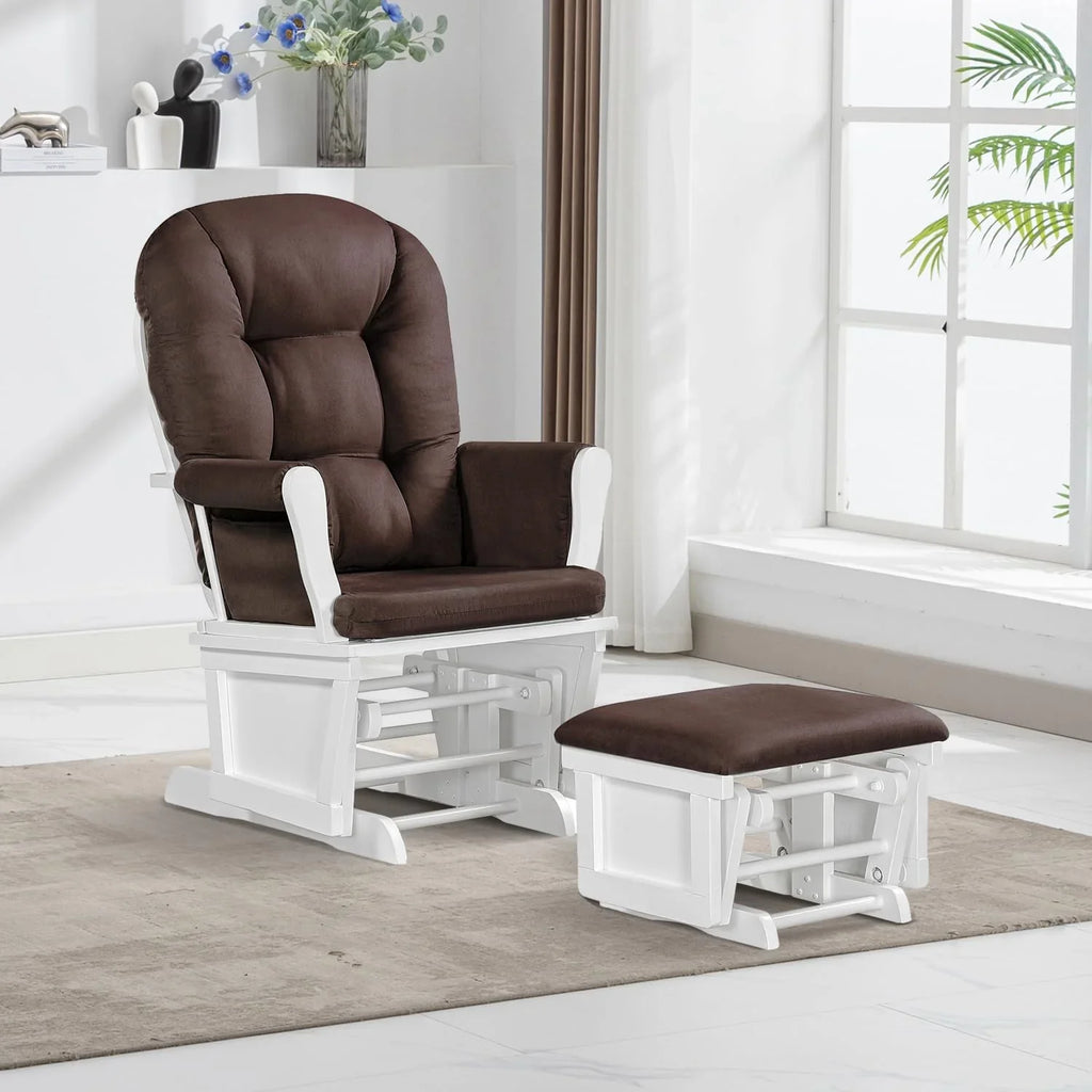 Lennox Furniture Glider Rocker Combo With Ottoman