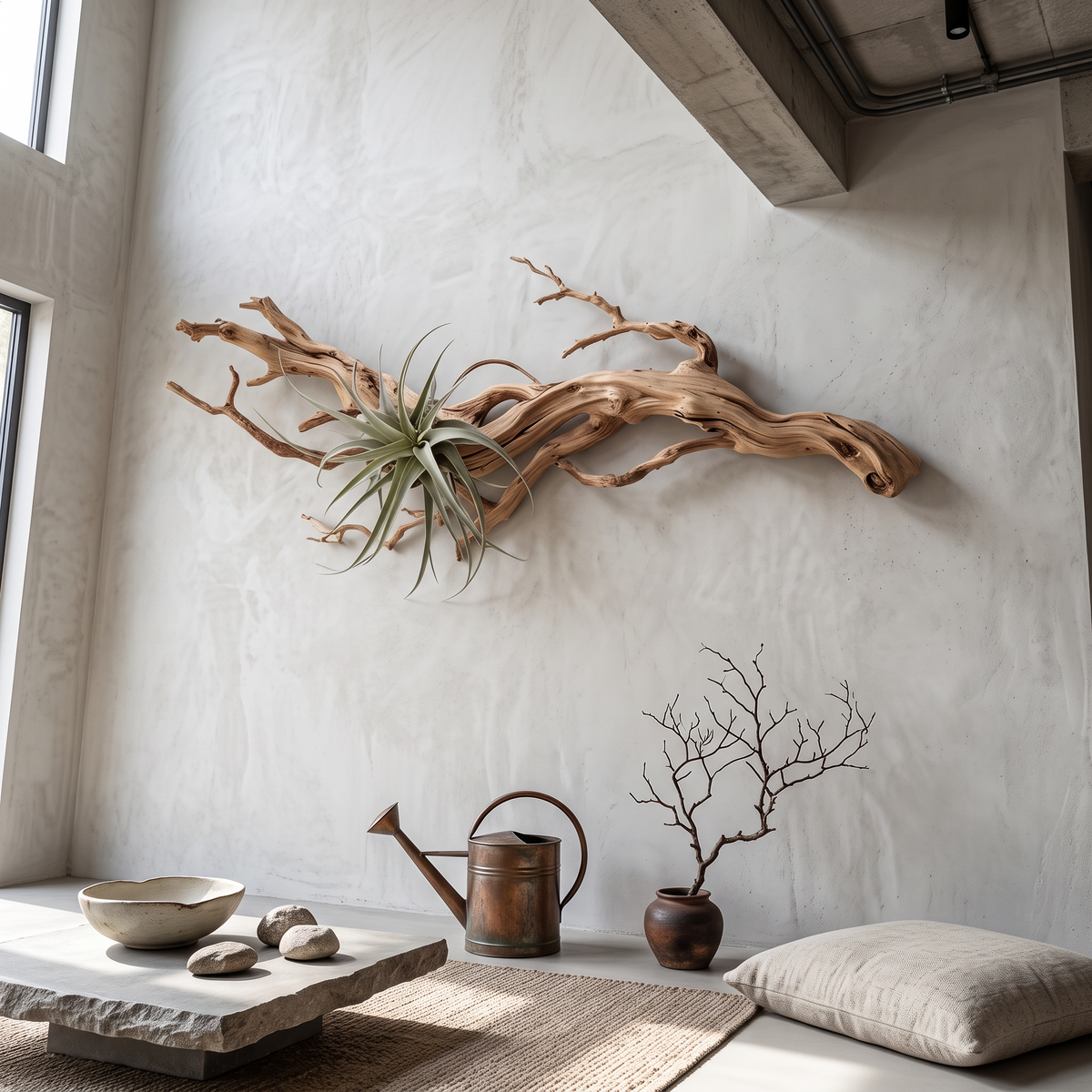 Tree Wall Art, Rustic 3D Wooden Branch Sculpture for Living Room Wall