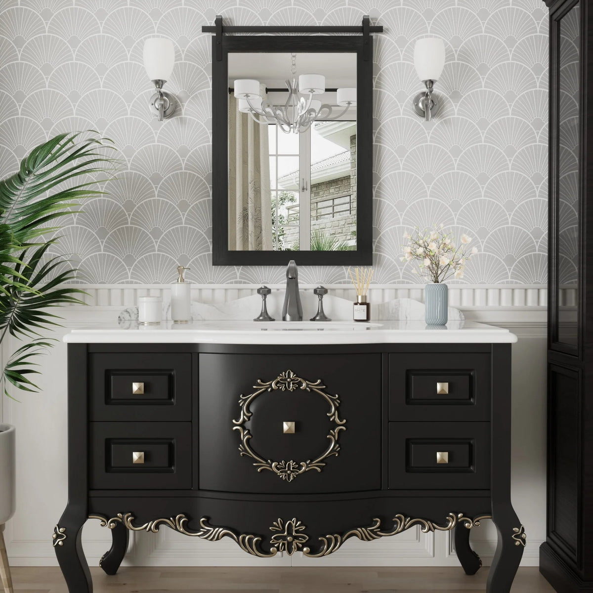 Rectangular Wall Mirror With Wood Frame, 18 x 26 in, 22 x 30 in, 24 x 36 in, or 40 x 26 in - Multiple Sizes