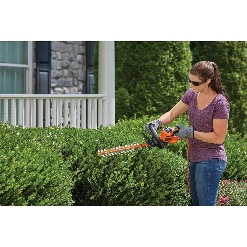 BLACK+DECKER 22 in 4.0 Amp Corded Dual-Action Electric Hedge Trimmer - BEHT350