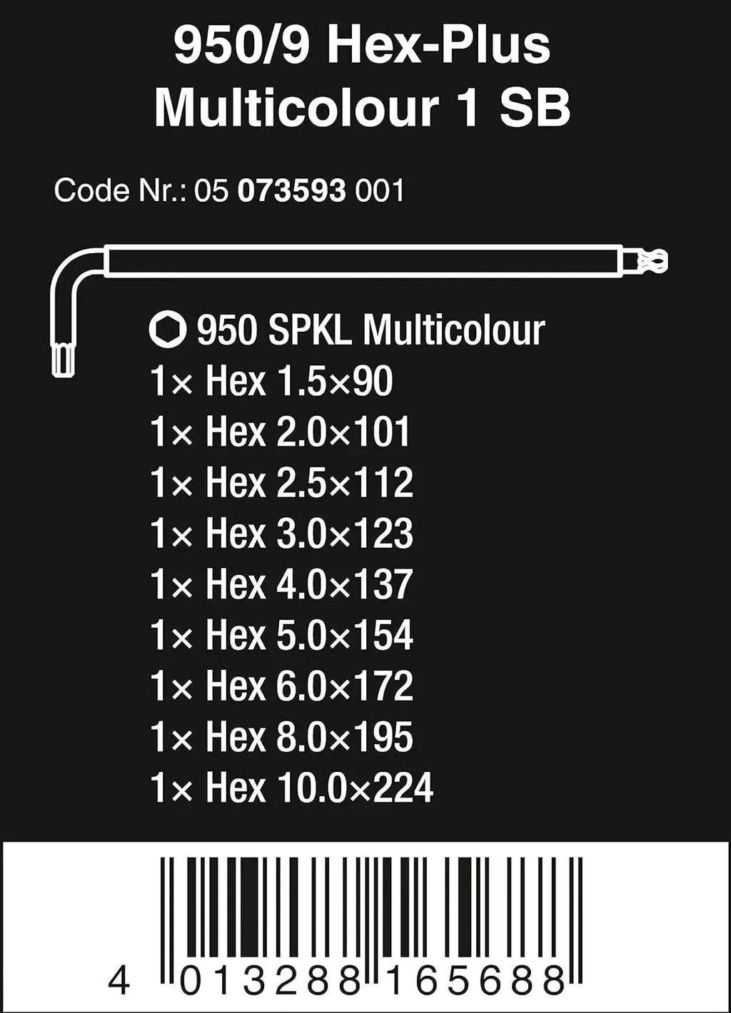 8100 SB 2 Zyklop 3/8 Inch Metric Ratchet Set, 43 Piece - 05003594001