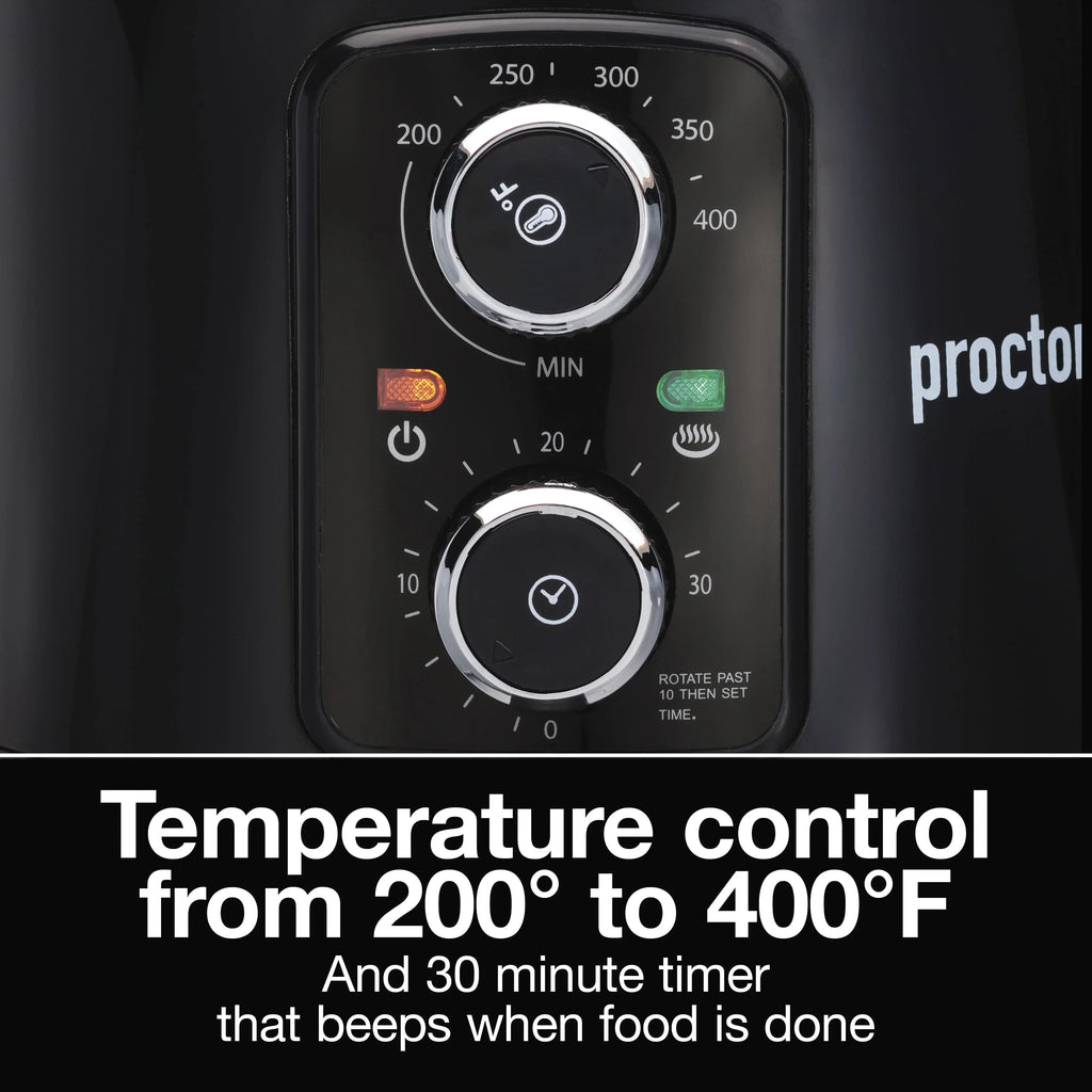 Proctor Silex Air Fryer, 3.7 Quart Capacity, Black - 35056