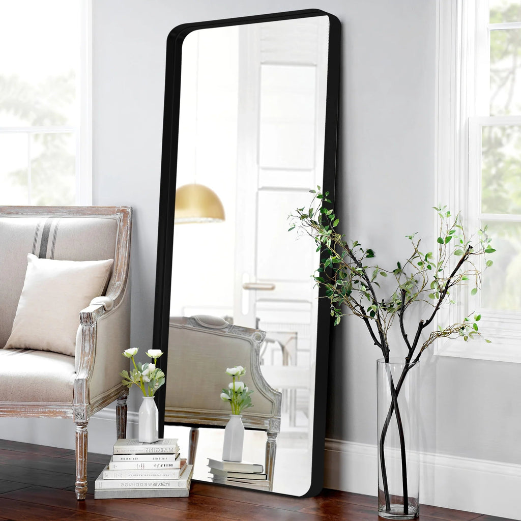 Full Length Wall Mounted Dressing Mirror, 65 in H x 22 in W