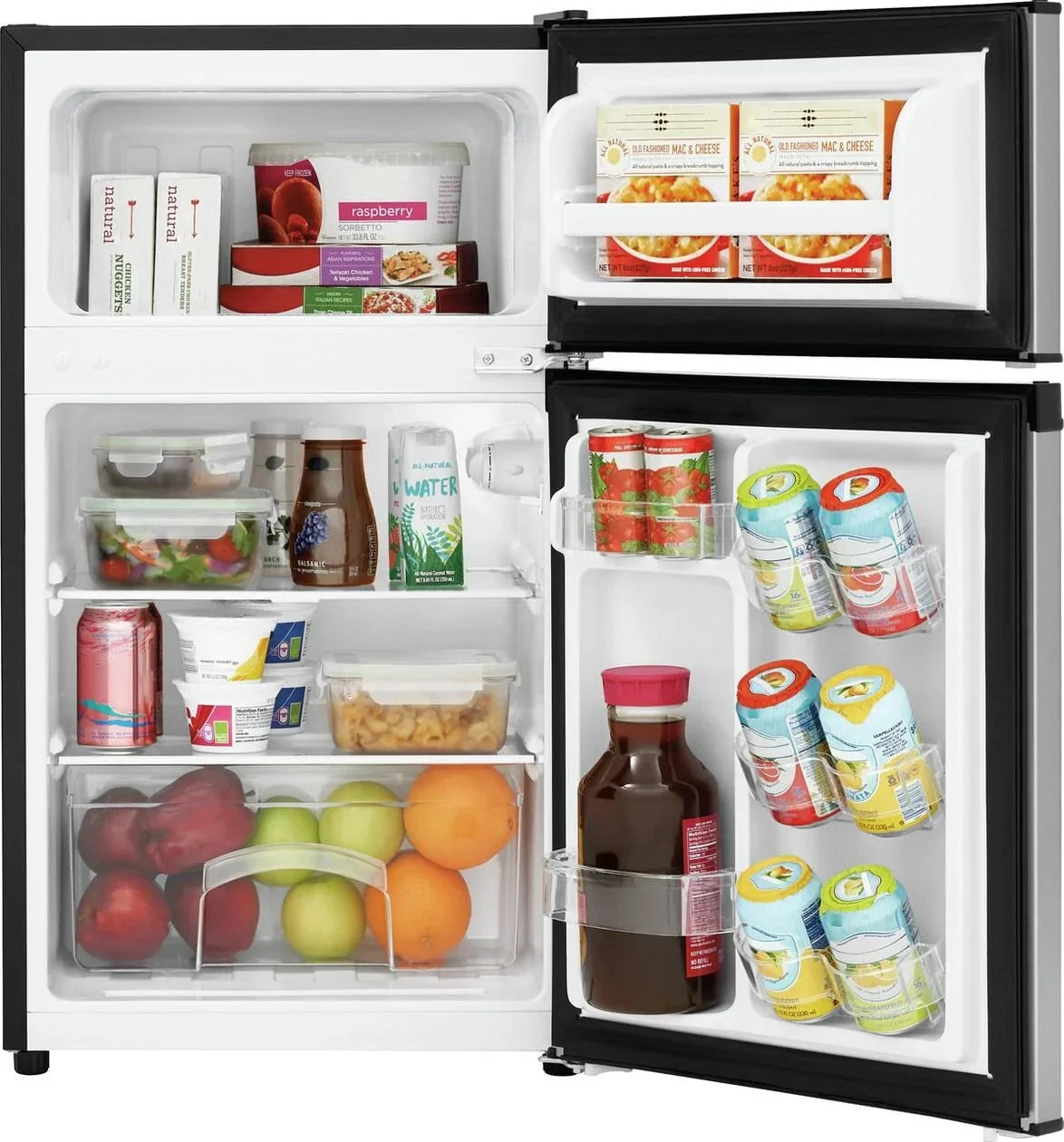 Frigidaire Compact Refrigerator, Stainless Steel, 3.1 Cu Ft