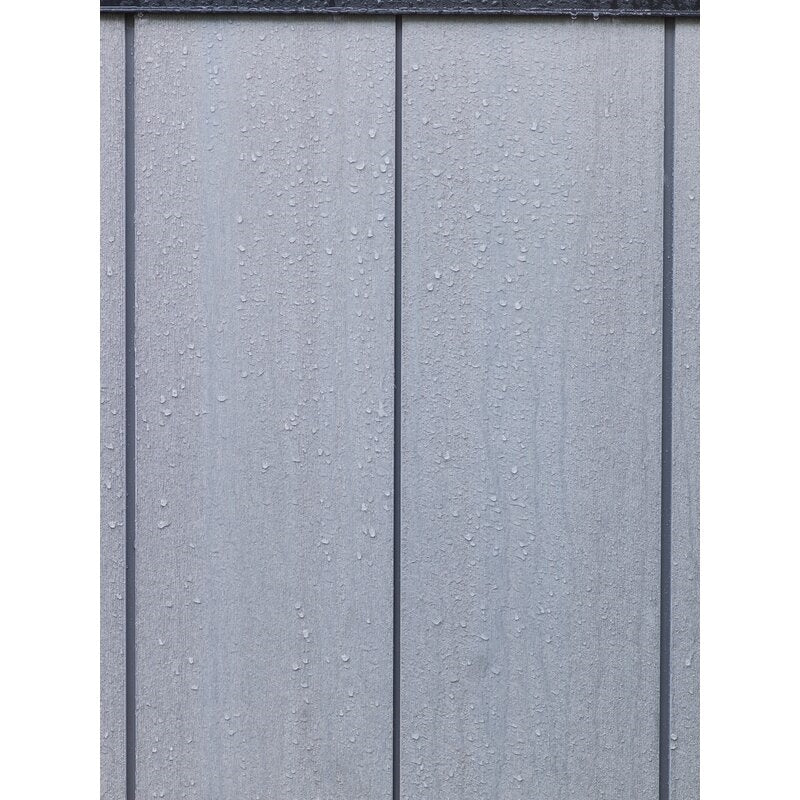 Artisan Plastic Storage Shed 9 ft W x 7.5 ft D Grey & Black - Artisan 97