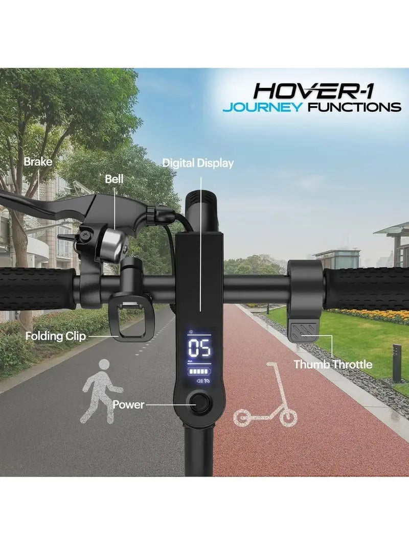Hover-1 Electric Scooter, 300W, 14 MPH, 16-Mile Range, Black - Journey